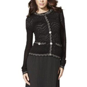 Mission for Target Button-Up Cardigan Long Sleeve Front Pocket Size S Black